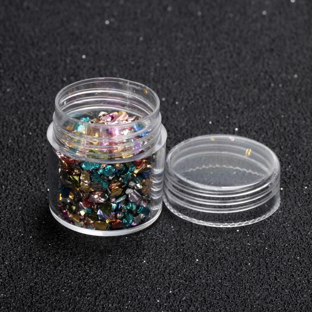 5-20 Pieces/batch Plastic Jewelry Bead Storage Box Small Round Container Jar Makeup Storage Box Cosmetic Carrying Case