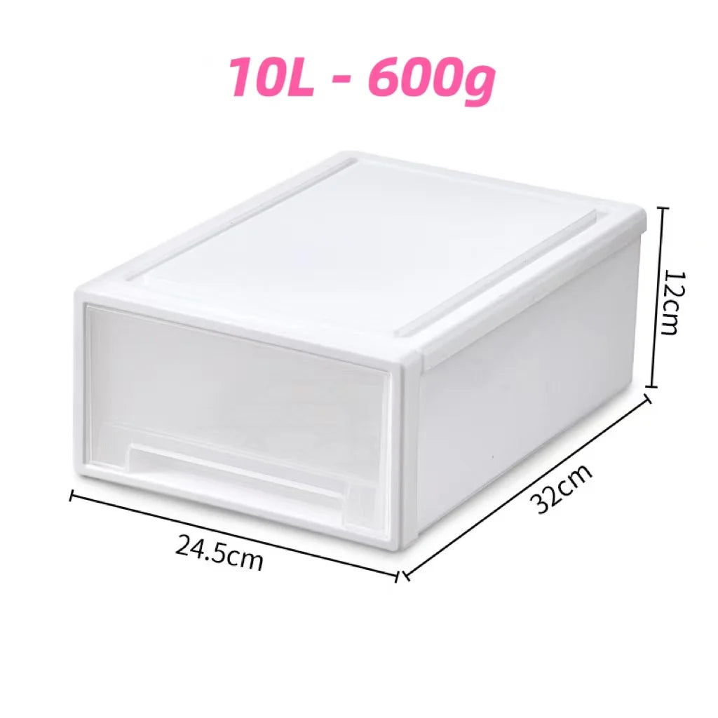 1pcs Drawer-type Storage Box, Single-layer, Combinable, Transparent, Cosmetics, Jewelry, Underwear, Clothing Storage Cabinet